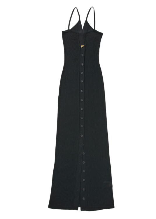 AERON FAYE - RIB MAXI DRESS – BLACK,899bfc5e-4aac-323d-4de6-5038822f28d9
