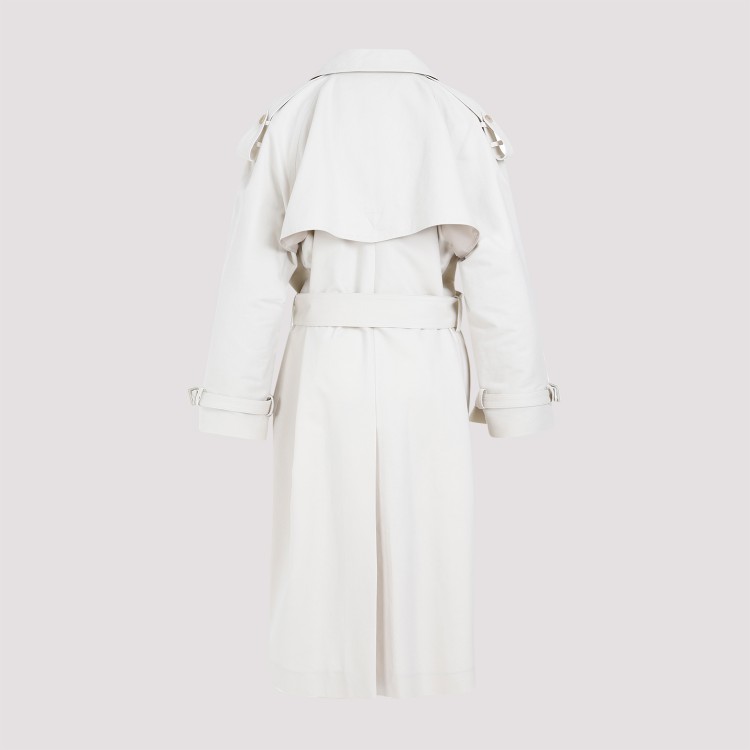 Shop The Row Beige Sand Cotton June Coat In White