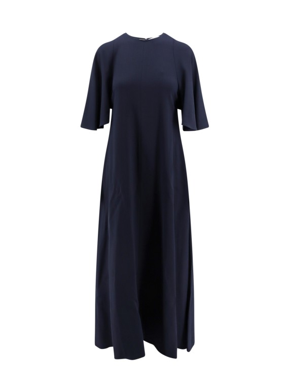 Shop Erika Cavallini Viscose Long Dress With Cut-out Details In Black