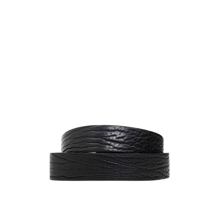Shop Burberry Leather Belt In Black