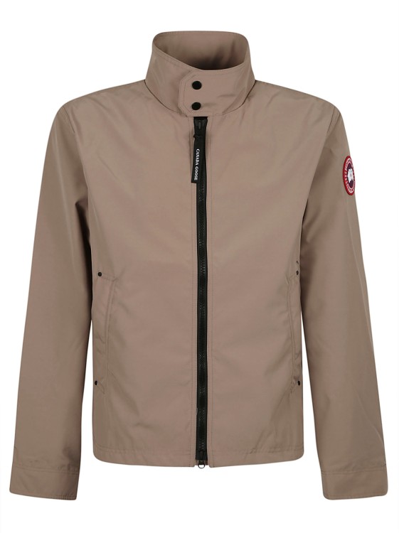 Canada Goose Almond Beige Shell Tonal Stitching Jacket In Brown