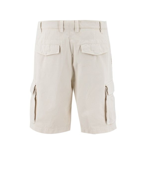 Shop Brunello Cucinelli Off-white Bermuda Shorts
