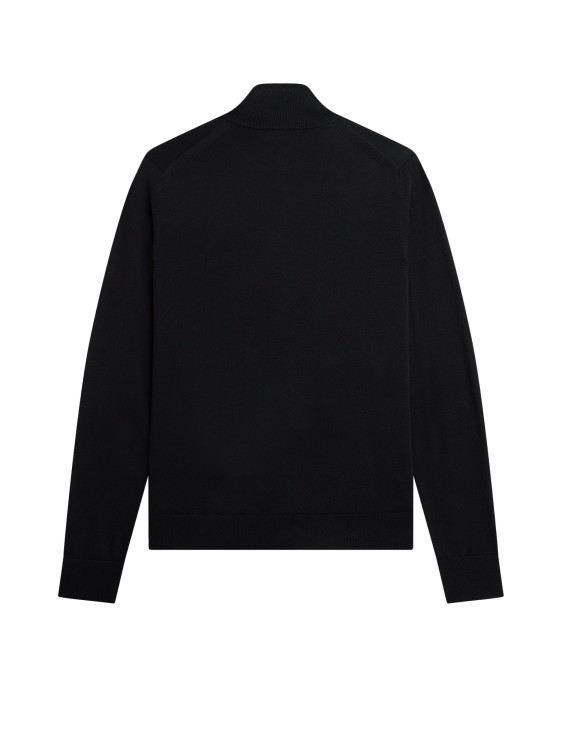 Shop Fred Perry Cotton And Wool Sweatshirt In Black