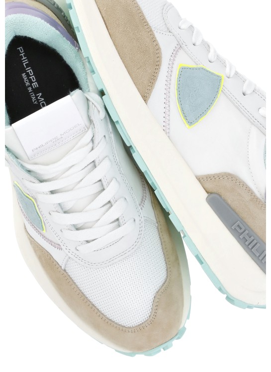 Shop Philippe Model Antibes Low Sneakers In White