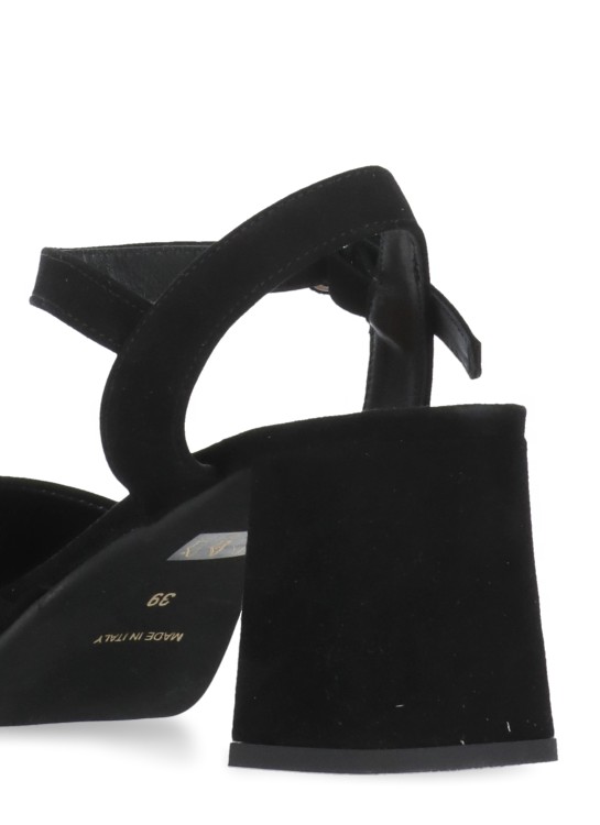 Shop The Seller Black Suede Leather Heeled Shoes