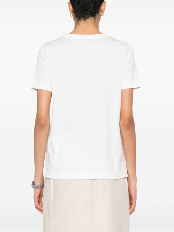 Shop Max Mara Round Neck T-shirt In White