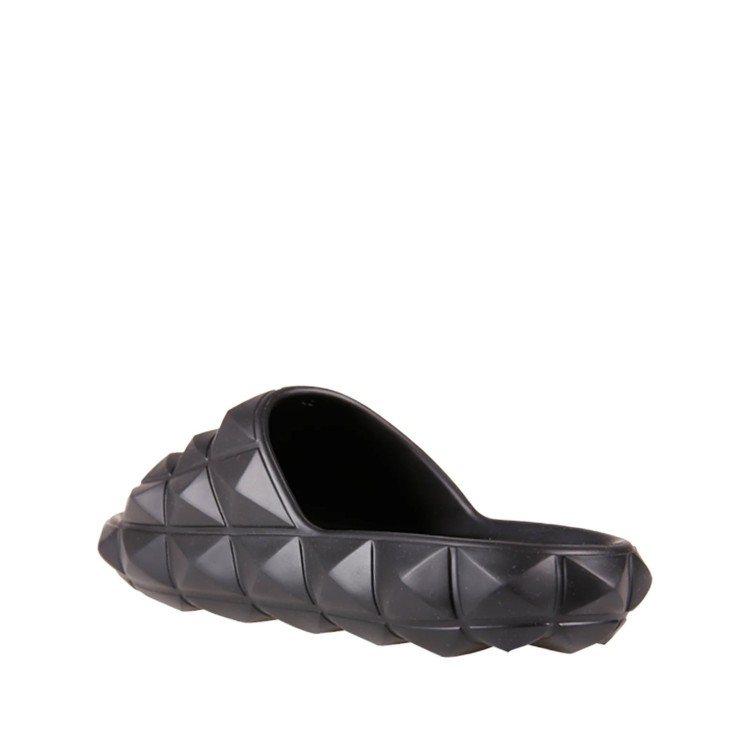 Shop Valentino Bedford Slippers In Grey