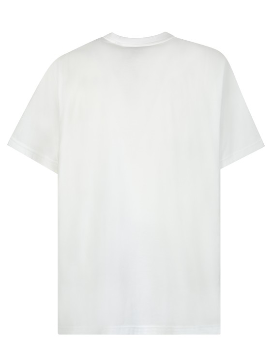 Shop Burberry Oversized T-shirt With Logo On The Front In White