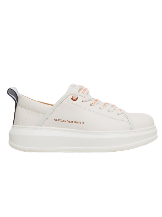 Alexander Smith White Low Top Sneakers