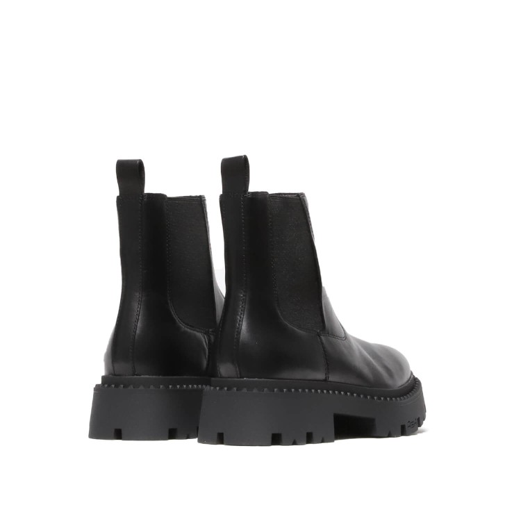 Shop Ash Black Leather Ankle Boot