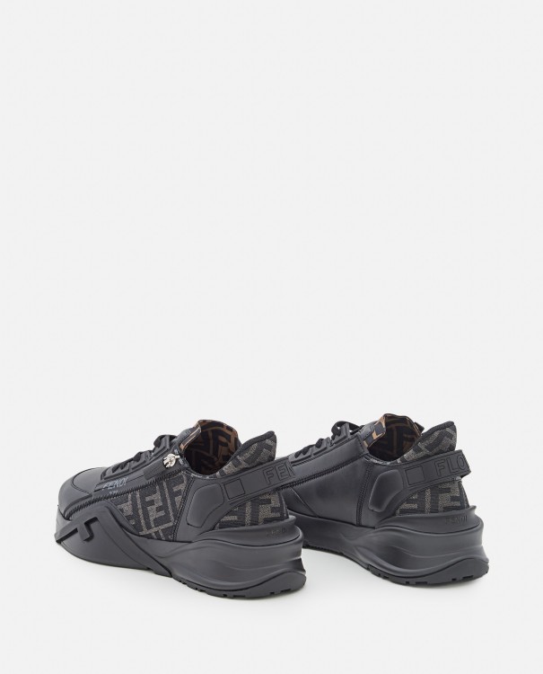 Shop Fendi Low-top ' Flow' Sneakers In Black