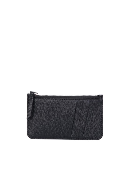 Maison Margiela Black Leather Zipped Wallet