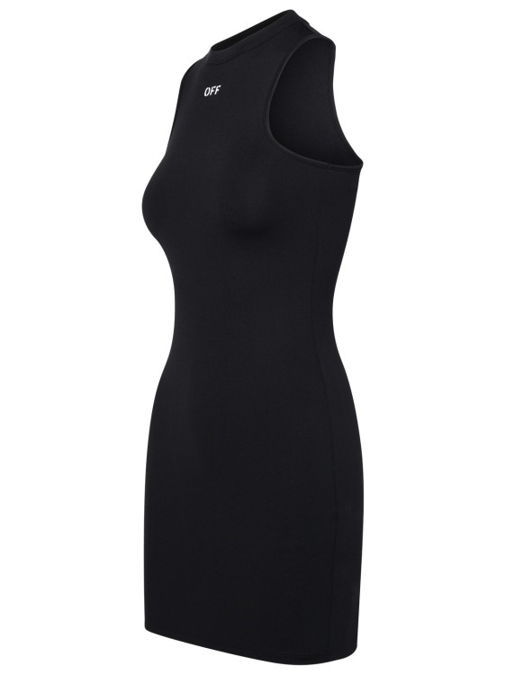 Shop Off-white Rowing' Black Polyamide Dress