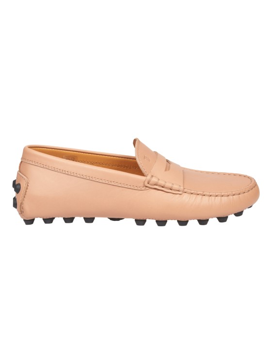 Shop Tod's Pink Rubber Loafers