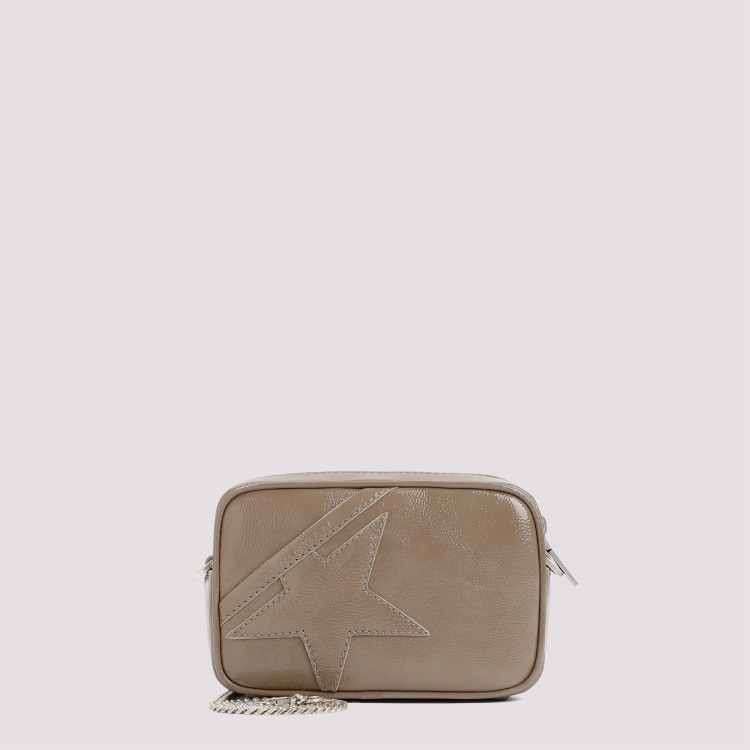 Shop Golden Goose Ash Calf Leather Mini Star Bag In Brown