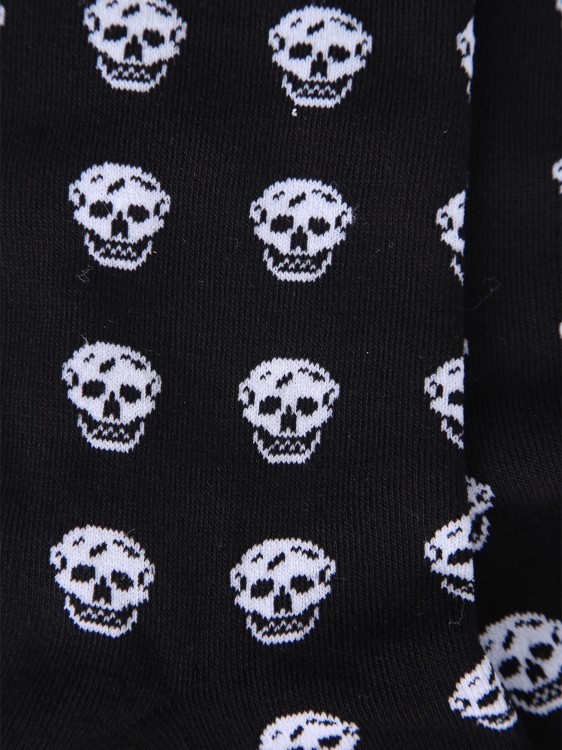 Shop Alexander Mcqueen Cotton Socks In Black