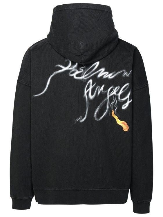 Shop Palm Angels Back Foggy Pa' Sweatshirt In Black Cotton
