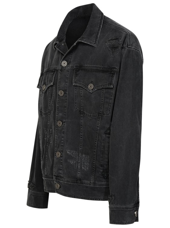 Shop Balmain Black Cotton Jacket