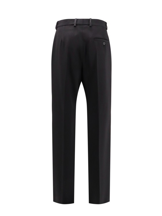 Shop Balenciaga Slim Fit Wool Trouser In Black