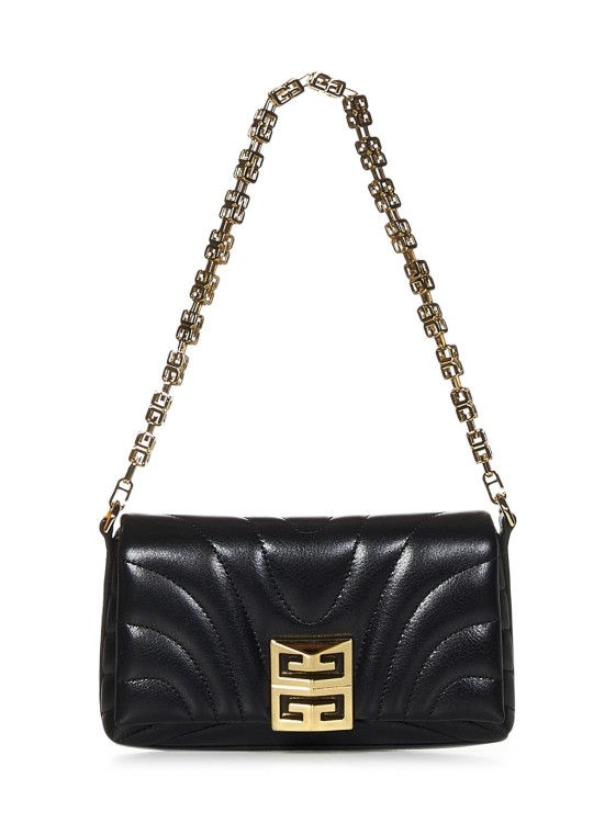 Shop Givenchy Quilted Leather Shoulder Bag In Black