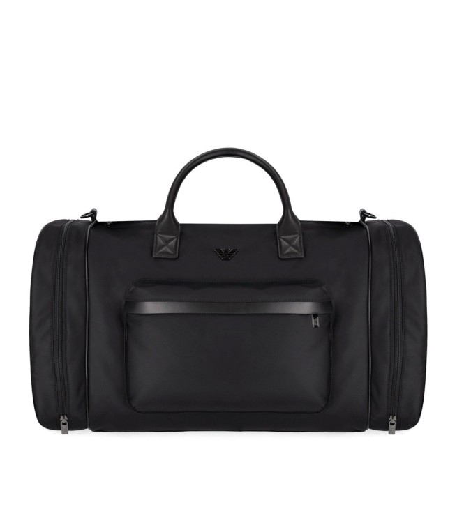 Shop Emporio Armani Black Duffle Bag
