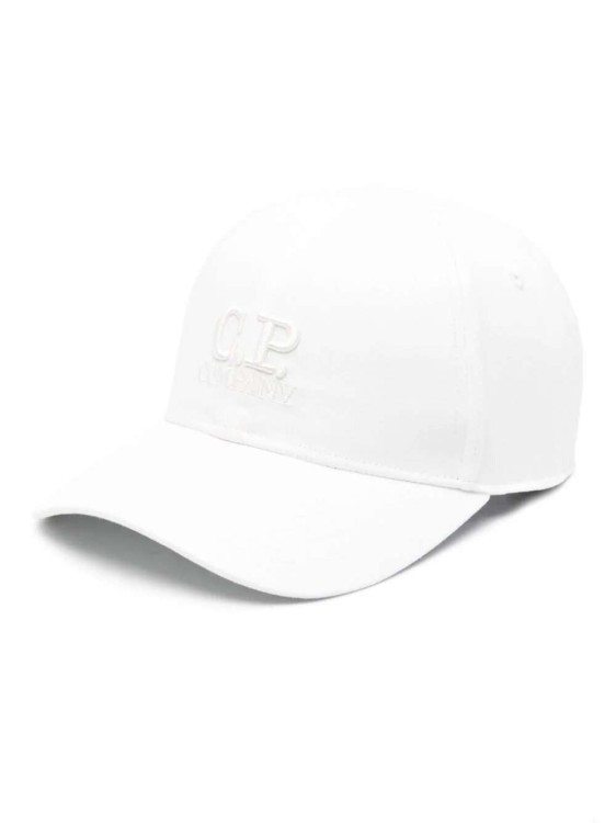 Shop C.p. Company Chrome-r White Logo Cap