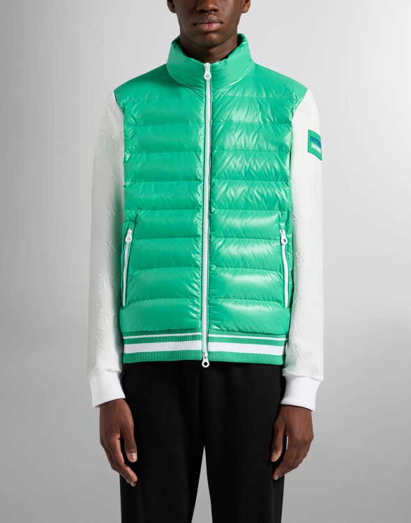 Shop Duvetica Moglio Hybrid Jacket In Green