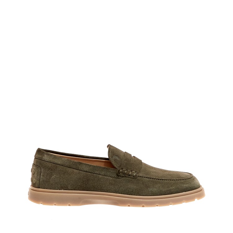 Tod's Green Suede Leather Moccasins