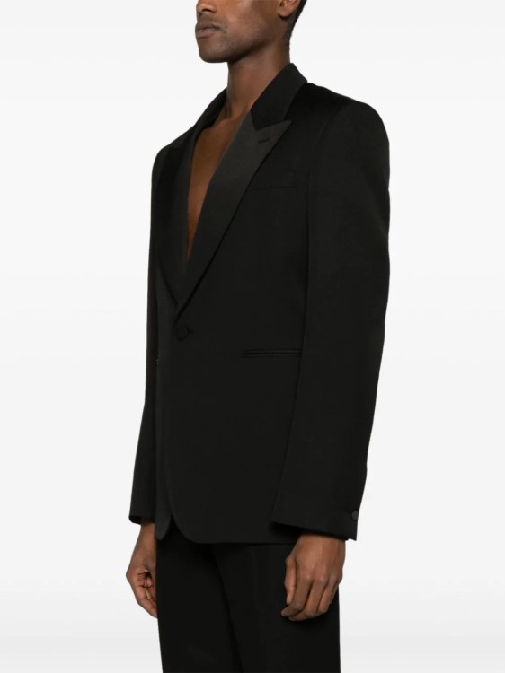 Shop Alexander Mcqueen Black Single Breasted Jacket