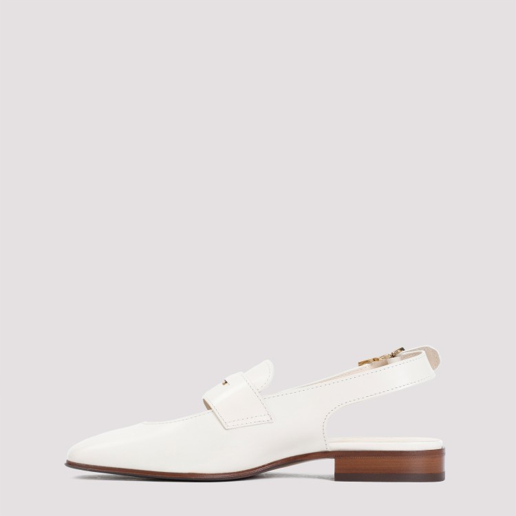 Shop Tod's Cut Out Penny White Leather Loafers