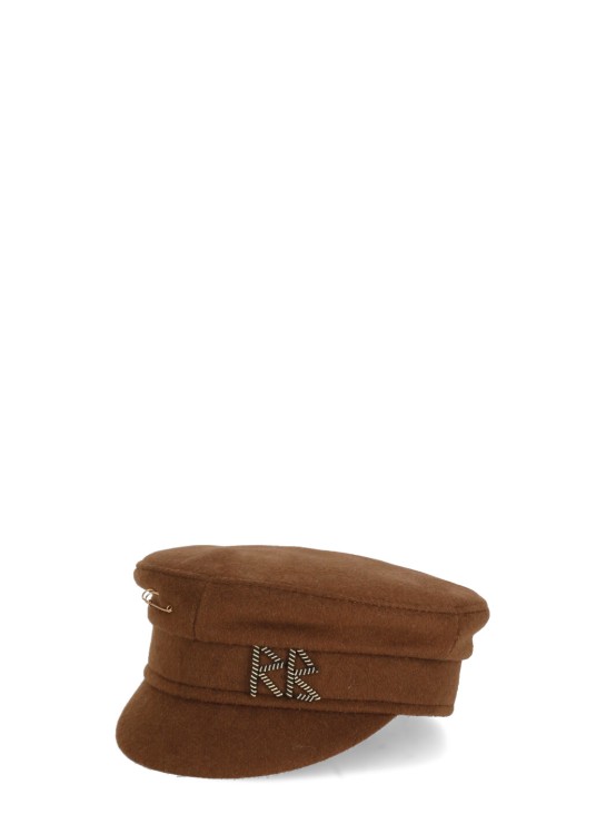 Ruslan Baginskiy Wool Hat In Brown