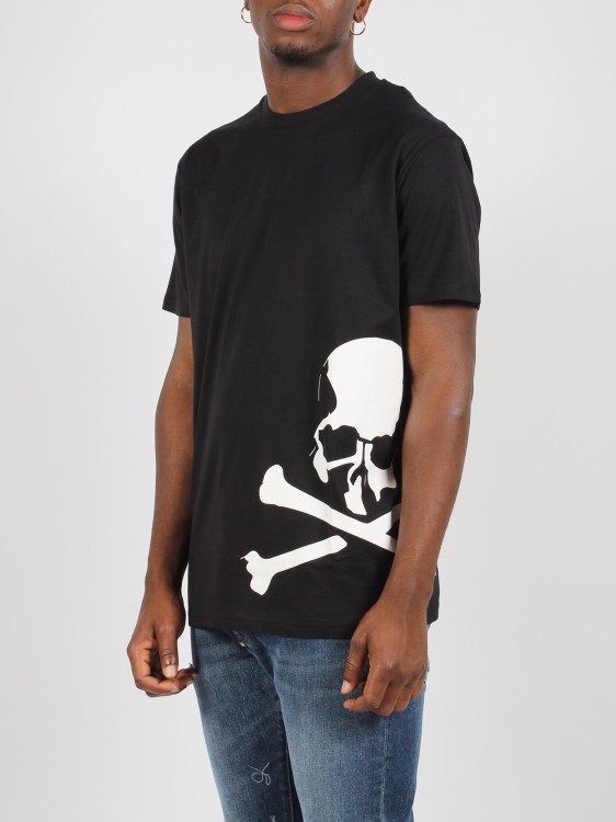 Shop Philipp Plein Round Neck Ss Skull & Bones T-shirt In Black