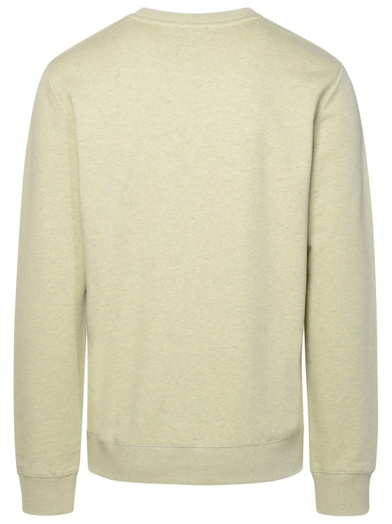 Shop Apc Green Cotton Sweatshirt In Neutrals