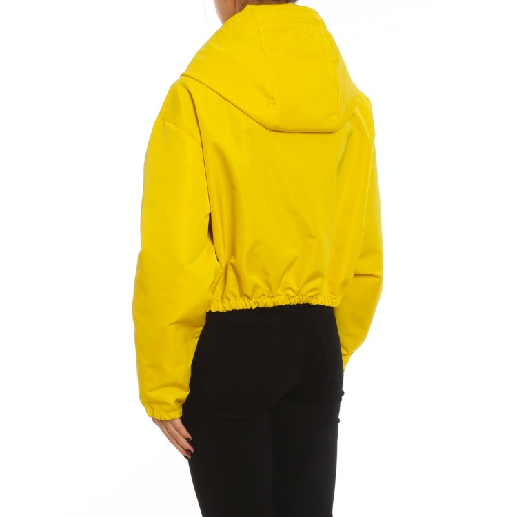 Shop Stella Mccartney Yellow Cropped Logo Jacket