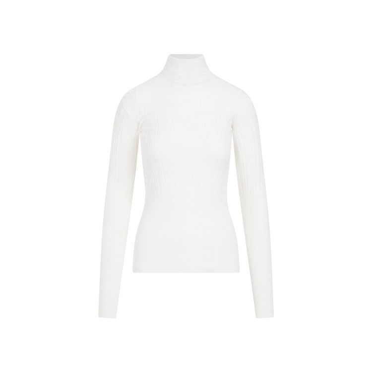 Shop Bottega Veneta White Cotton Top In Red