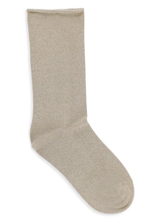 Brunello Cucinelli Beige Cucinelli Viscose Socks In Grey