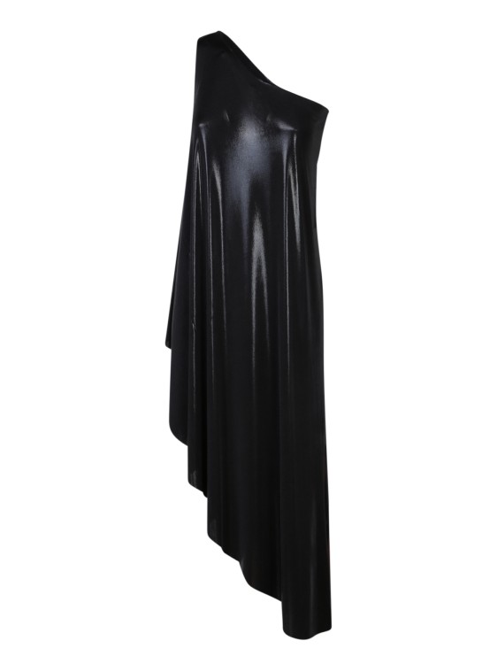 Shop Norma Kamali One Shoulder Tunic In Black