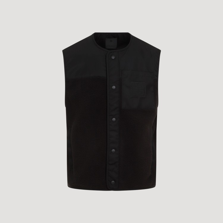 Givenchy Men's Mix Material Vest 4g Pocket In Black