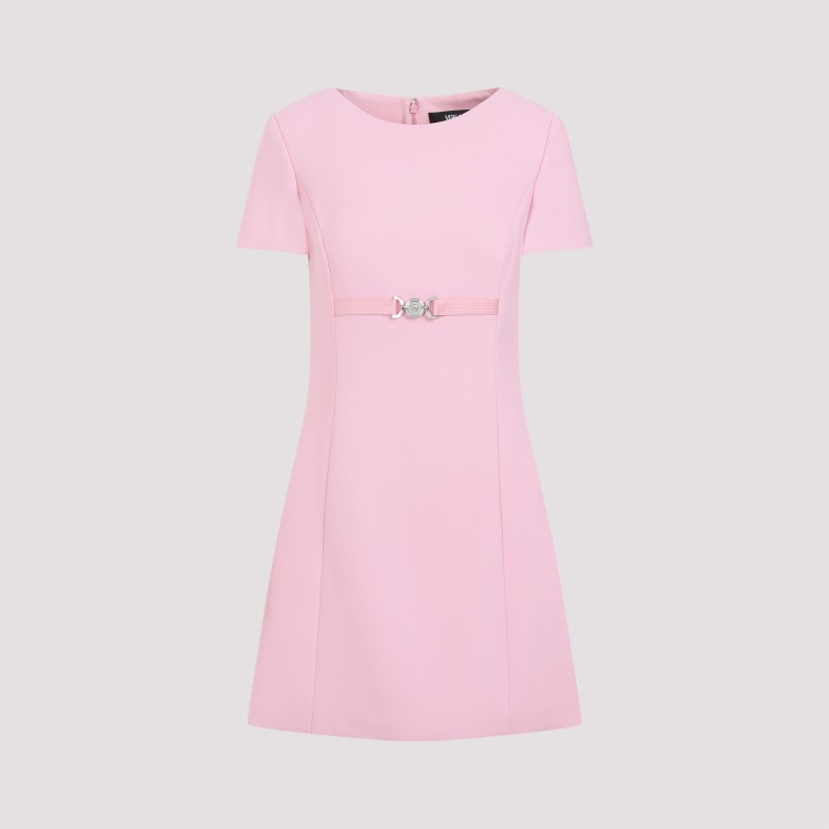 Shop Versace Pale Pink Mini Dress