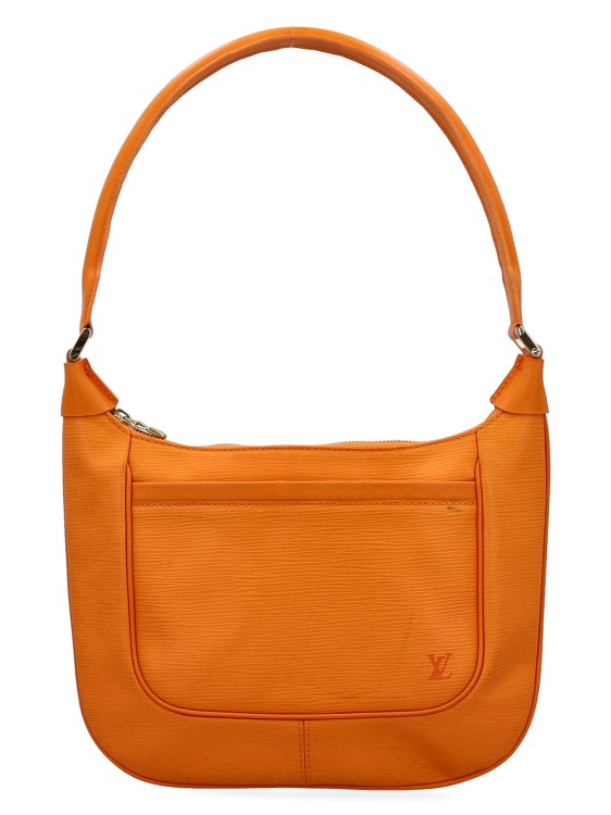Pre-owned Louis Vuitton Leather Hobo Bag In Orange