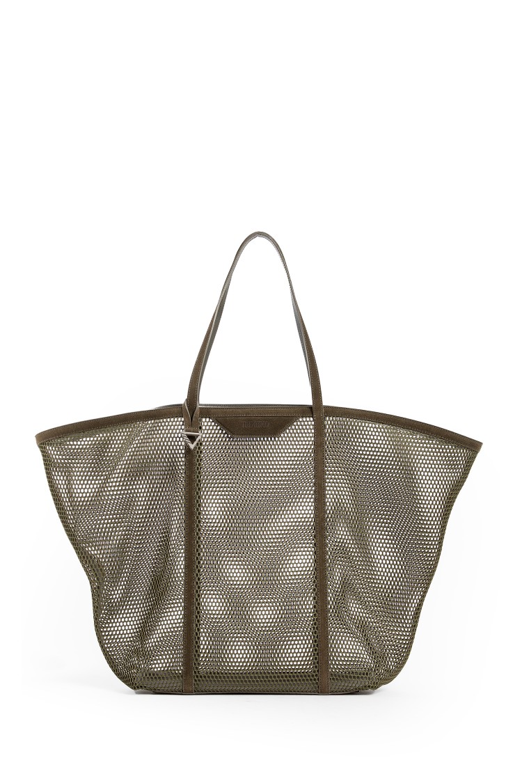 Attico Via Del Mare Mesh Tote Bag In Green