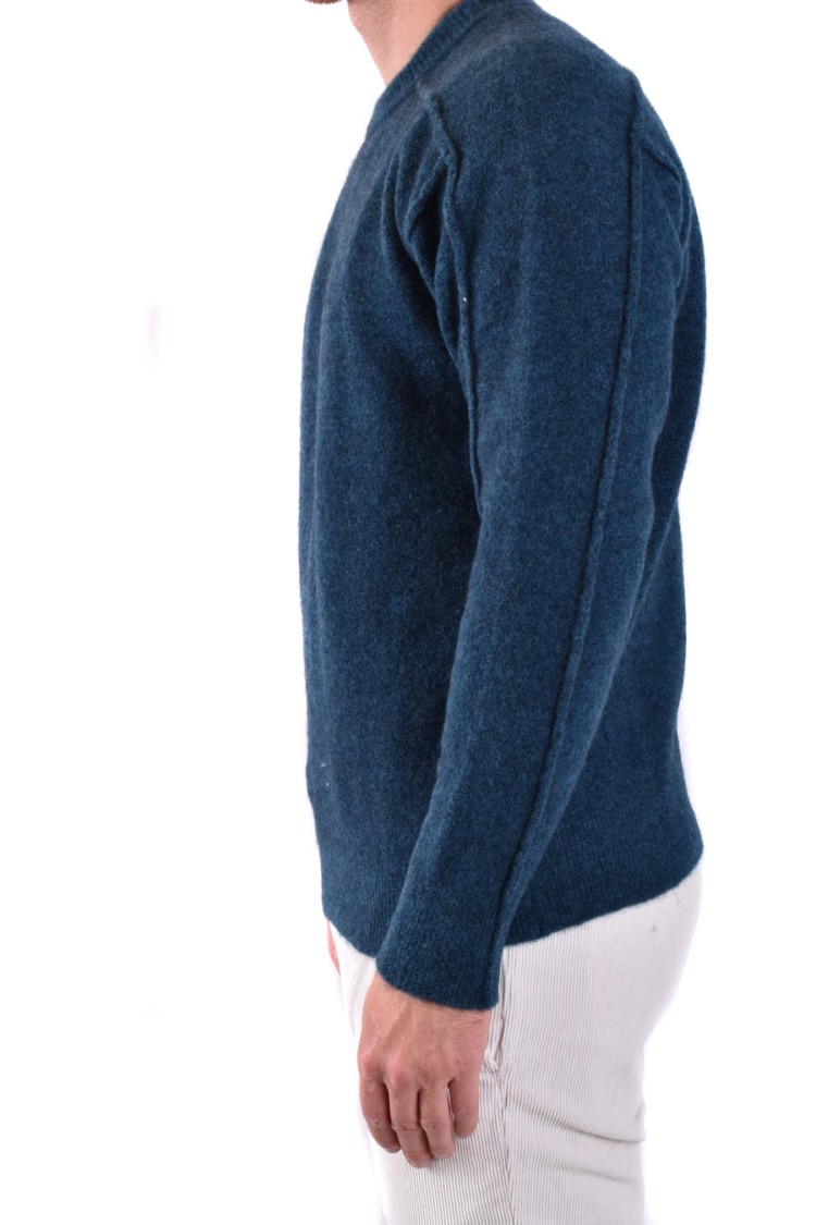 Isabel Benenato Petroleum Knit Sweater In Green