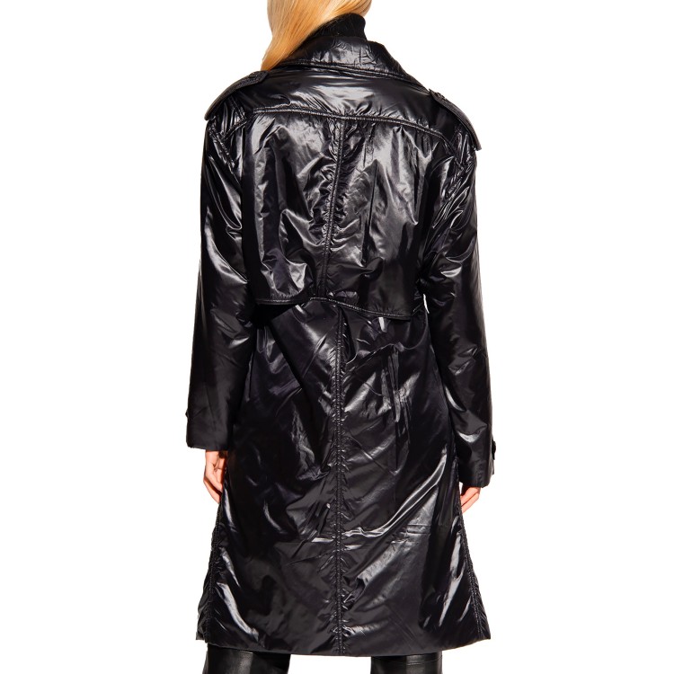 Shop Saint Laurent Lightweight Padded Coat In Black