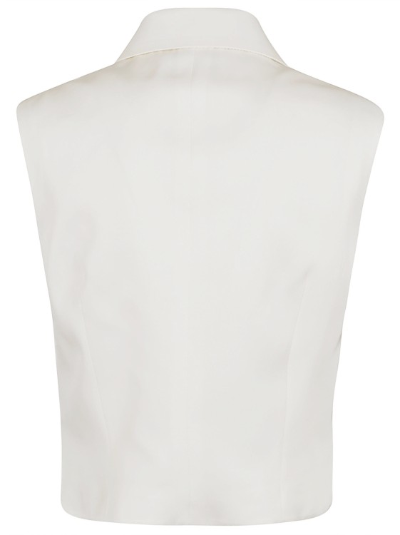 Shop Alexander Mcqueen Peak Lapel Vest In White