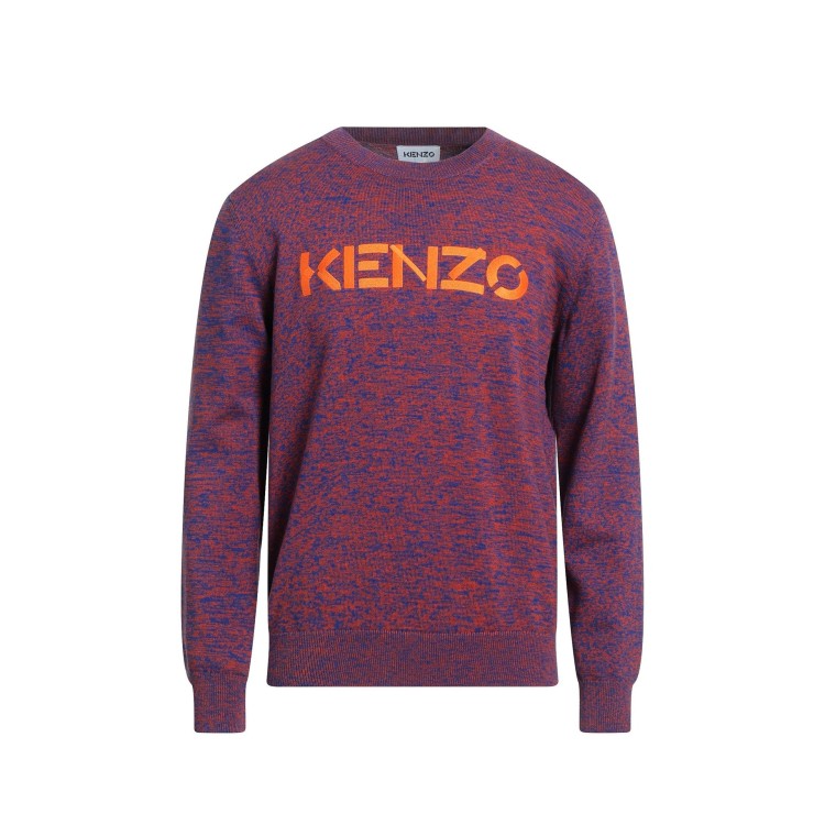 Kenzo Cotton Logo Sweater In Red