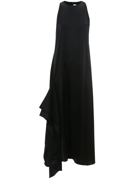 Jw Anderson Asymmetrisches Midikleid In Black