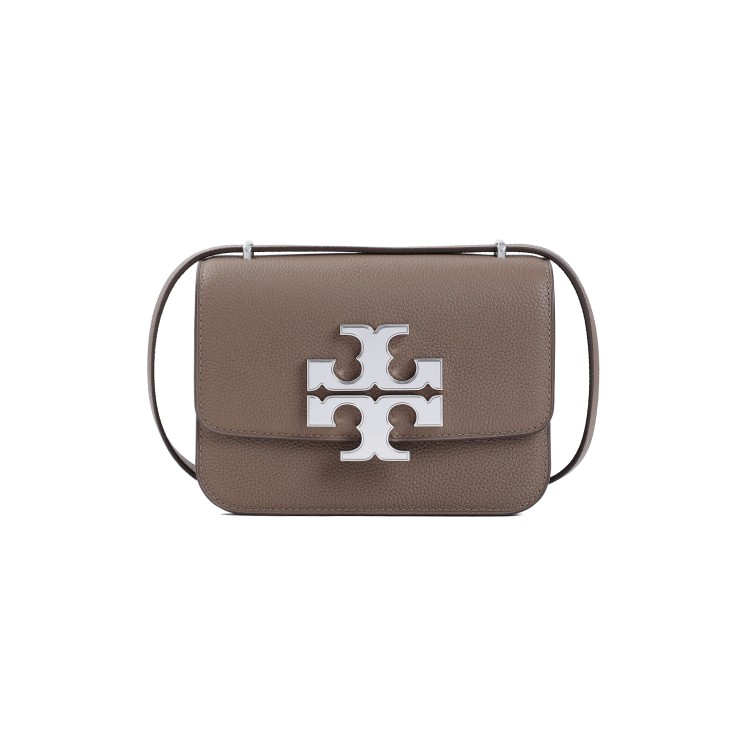 Tory Burch Eleanor Pebbled Small Bag In Brown