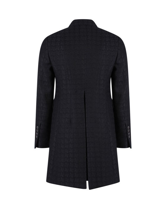 Shop Sapio Wool Blend Tweed Coat In Black