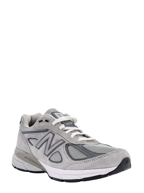 Shop New Balance Suede And Mesh Sneakers In Grey