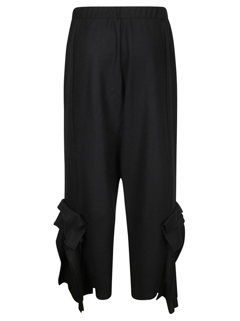 Yohji Yamamoto Box-detail Trousers In Black